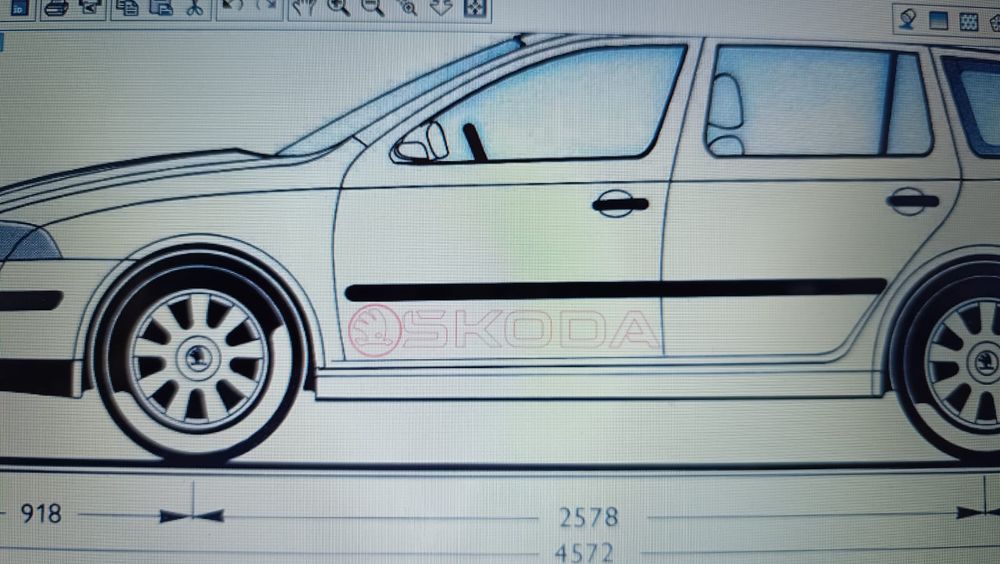 Set stickere Skoda Octavia