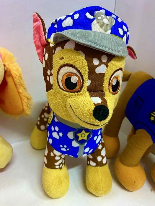 Lot 4 jucării din pluș PATRULA CĂȚELUȘILOR 30 cm NICKELODEON