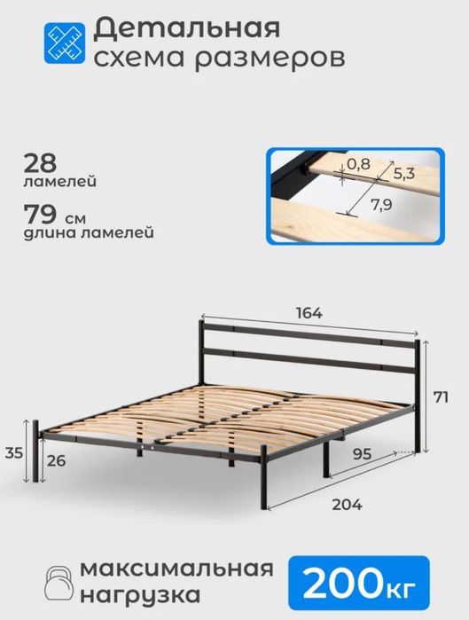 Продам двухспальную кровать