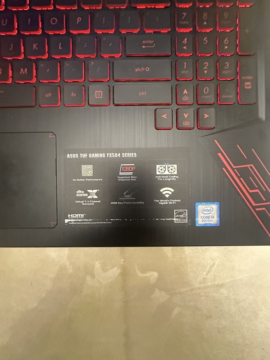 Asys tuf gaming fx504 series noutbook