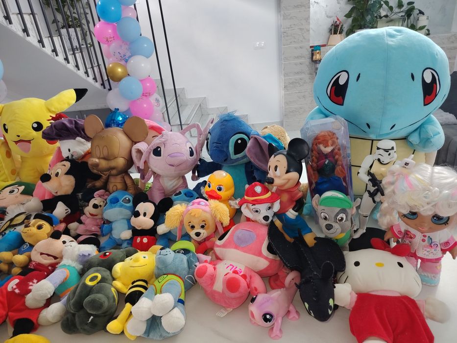 Plusuri Disney Mickey mouse auriu, stitch lilo, pokemon, paw Patrol,