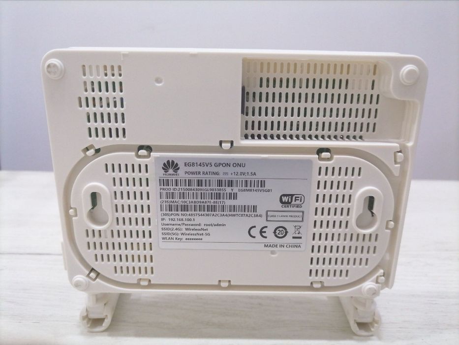 Huawe wifi 2.4 g GPON ONU H8145 uzonline ga tushadi

Fa