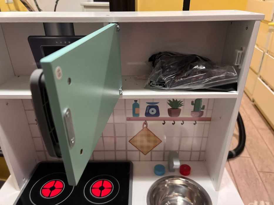 Bucătărie de Joacă din Lemn pentru Copii | Completă cu Accesorii