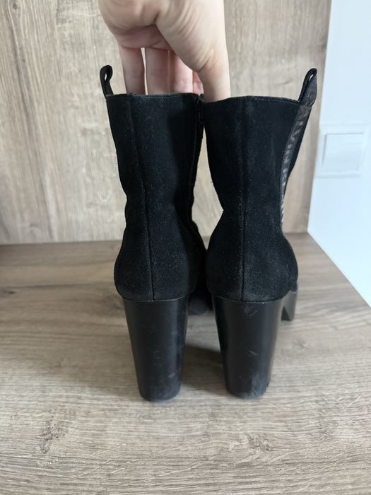 Боти Calvin Klein с дебел ток