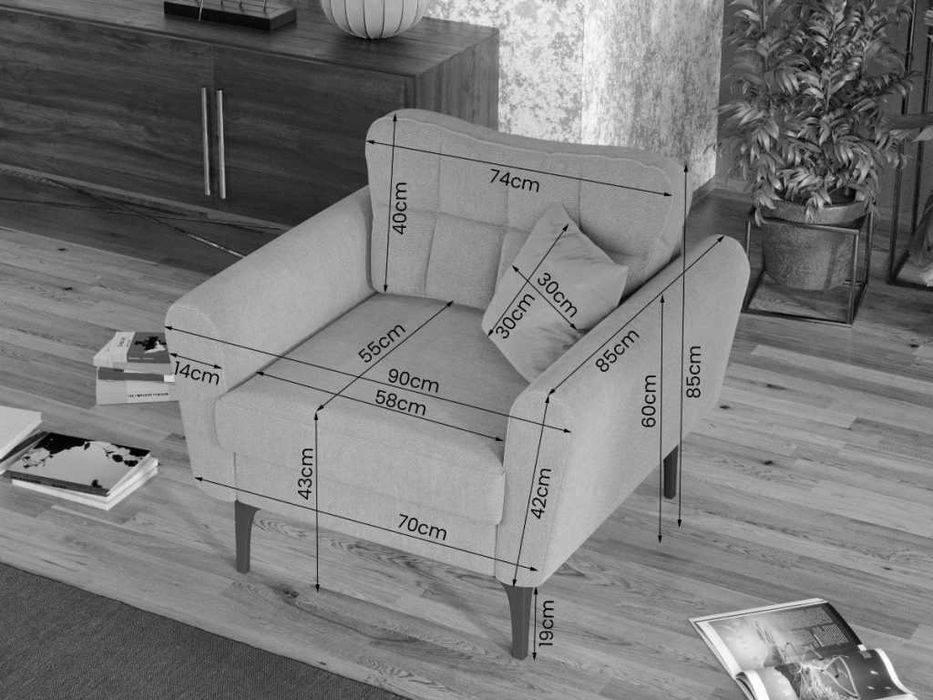 Fotoliu Vibe Gri Deschis - Transport Gratuit in 4-10 zile