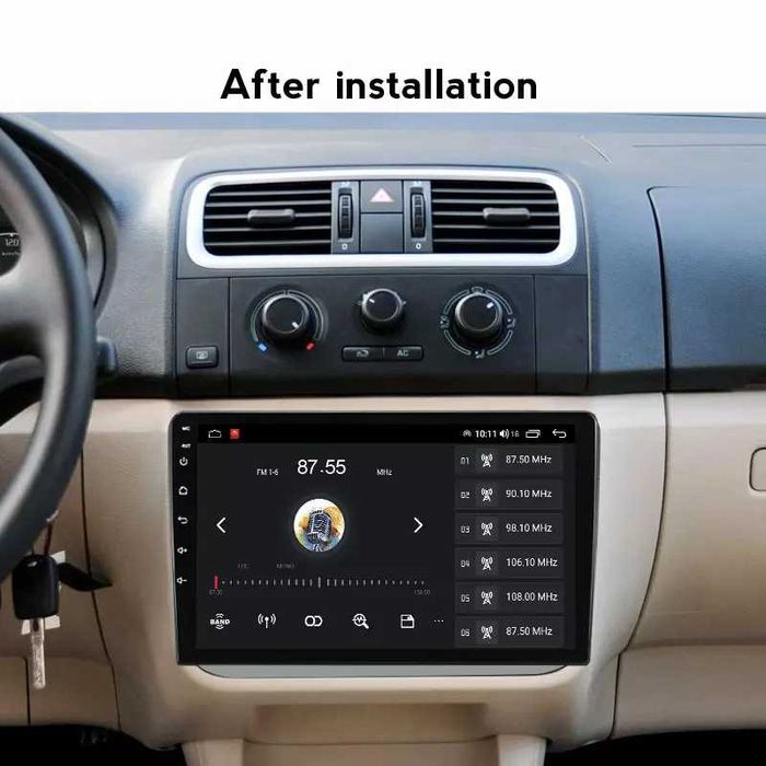 Navigatie Android 14 Skoda Fabia 2 2007-2014 1/8 Gb CarPlay + CAMERA