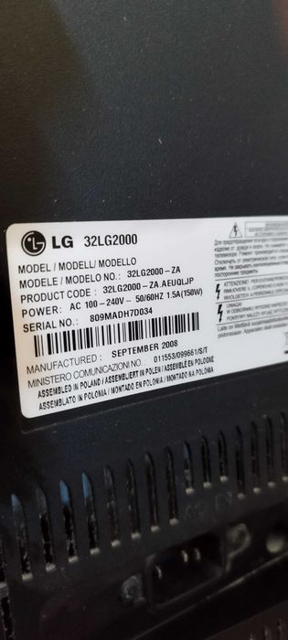 TV LG LCD 81cm, HD Ready