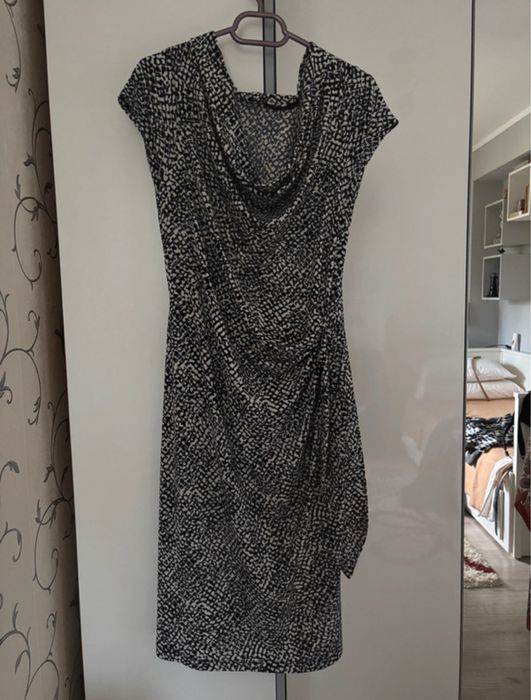Rochie eleganta/office de vara cu guler sal
