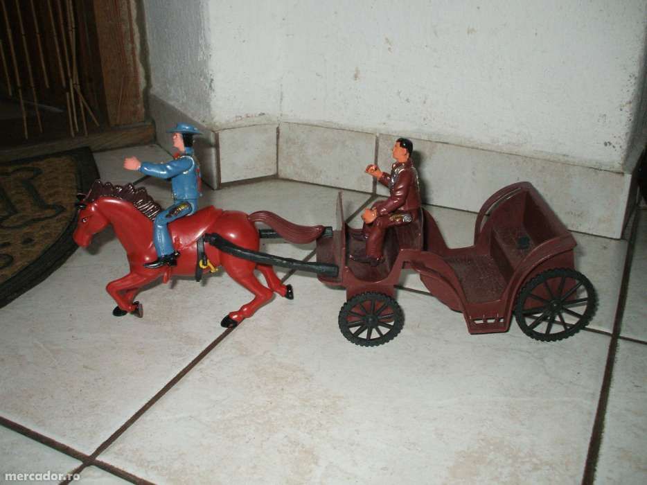 trasura cu cal + 2 cowboy