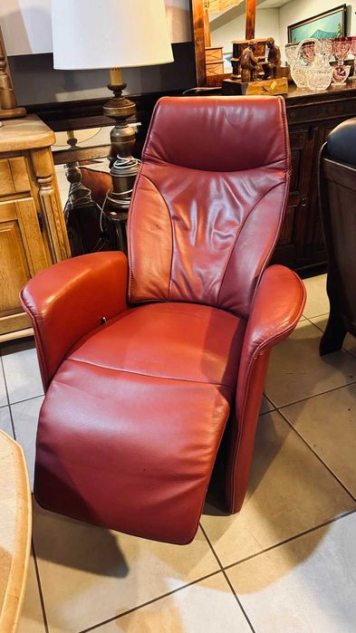 Луксозно релакс кресло от естествена кожа Холандия