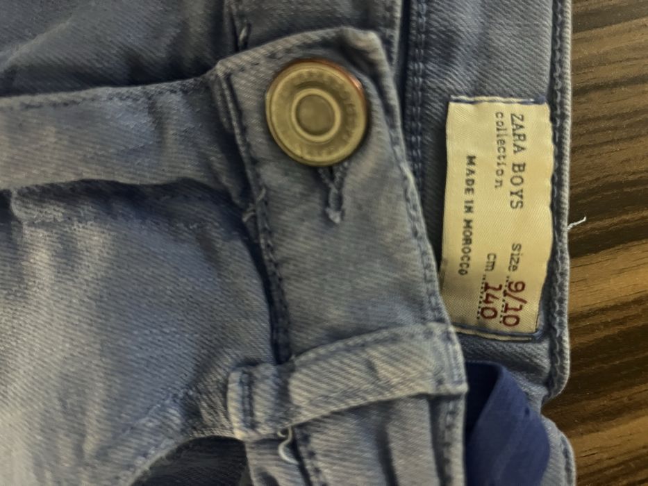 Дънкови къси панталони Zara + 2 блузи за момче на 10 г. (Отлично състояние)