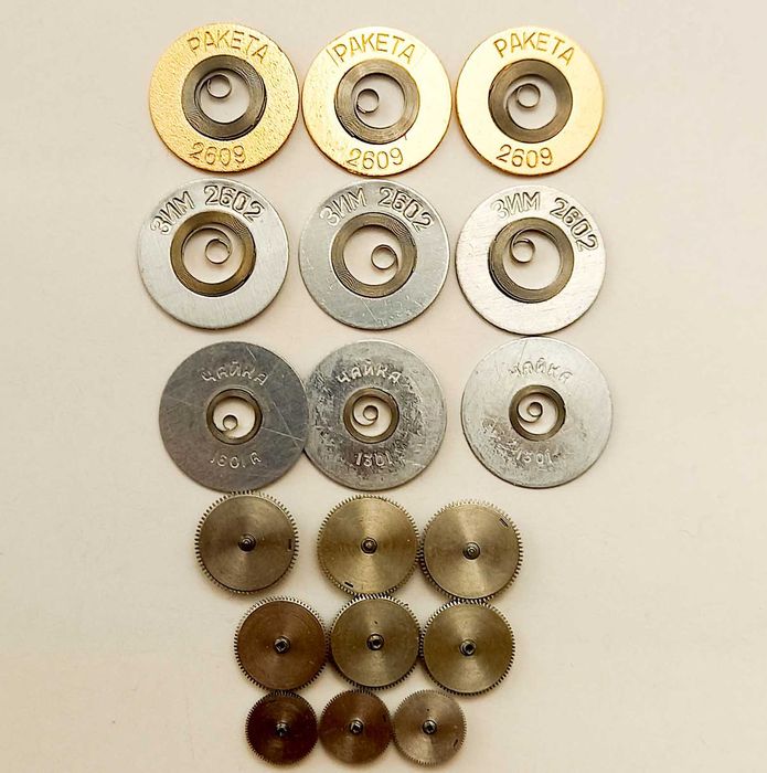 Части и Баланси за Ретро Часовници.Баланс Колелета Ос Ремонтоар за Seiko Сейко Orient Ориент Молния Molnija Слава Зим Чайка Восток Vostok Полет Poljot