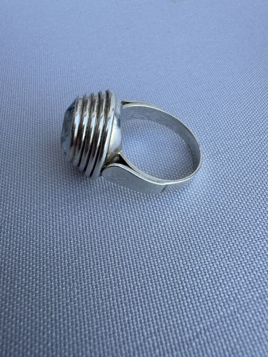 Inel din argint si acvamarin