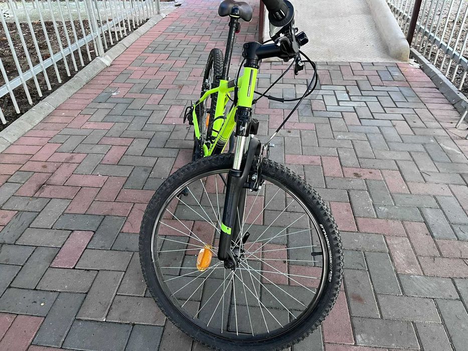 Vand Bicicleta MTB Rockrider ST500 24inch Galben Fluo Copii 9-12 ani