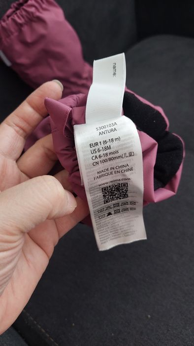 Продам зимние пинетки REIMA