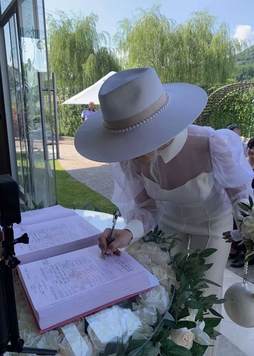 Palarie Dadarlat Fetru Mireasa Nunta cu Sirag de Perle alba