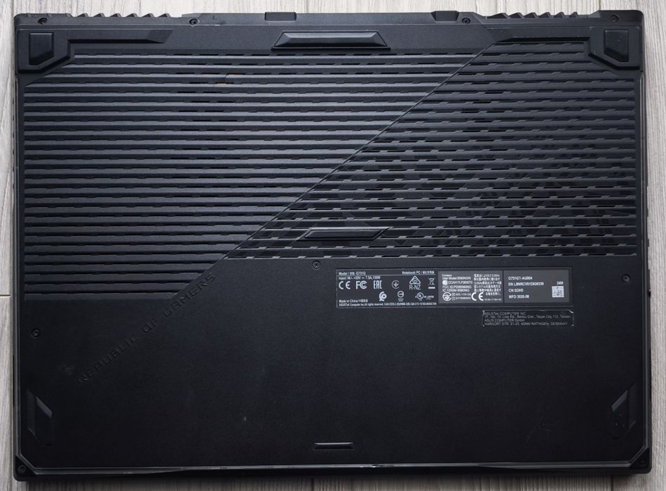 Laptop Asus Rog G731G 17,3 FHD/I7-9750H/SSD 512GB/8gb/ GTX 1650 4GB !