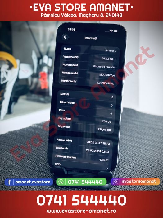 Apple iPhone 14 Pro Max Space Black 256GB Neverlocked