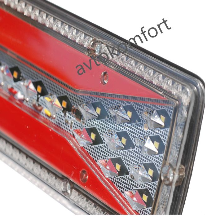 2x 131 LED Задни Стопове 12V 24V Спирачка Мигач Габарит Камион Ремарке 30см С Код РМ 8514