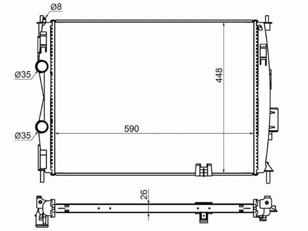 Радиатор  Nissan Qashqai