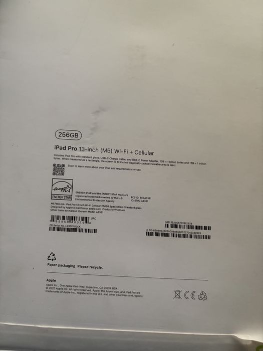 Продам новый iPad pro 13 m5 sim
