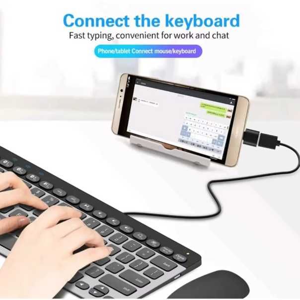 Преходник женско USB-A към мъжко USB-C