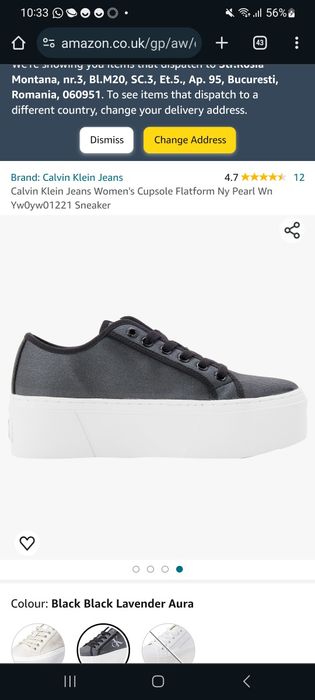 Teniși Calvin klein  mărimea 38