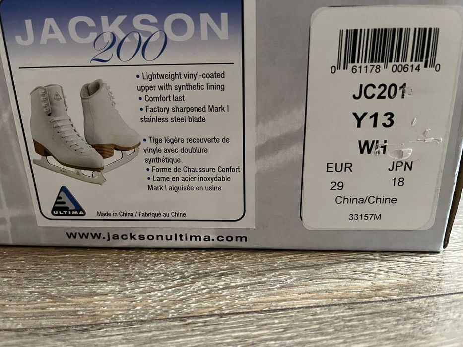 профессиональные коньки для фигурного катания Jackson 200, размер 13