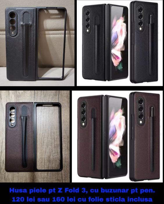 Z FOLD 3 - Husa cu pen pocket si folie