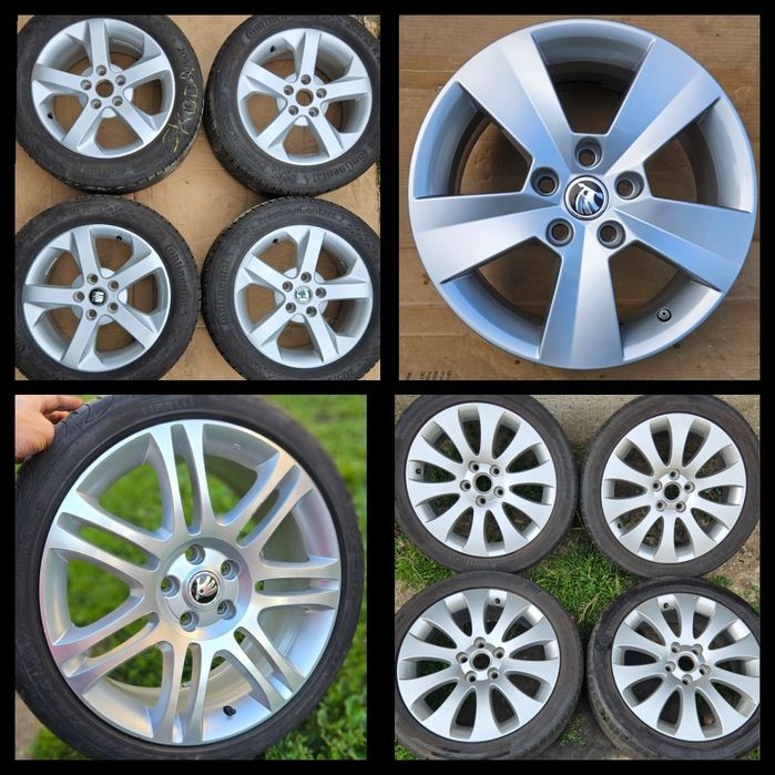 Jante aliaj 5x112 r16 r17 r18 skoda octavia  2 3 4  superb  yeti