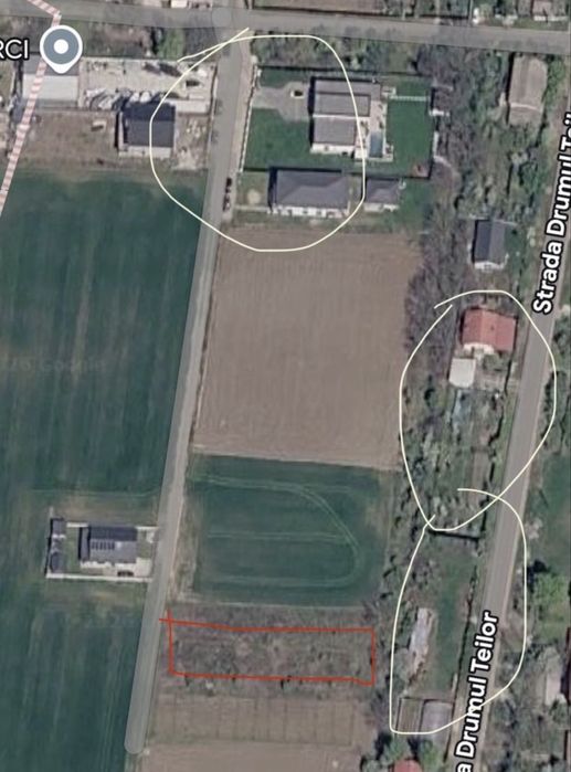 Teren intravilan Caciulati/ Moara Vlasiei 1000mp
