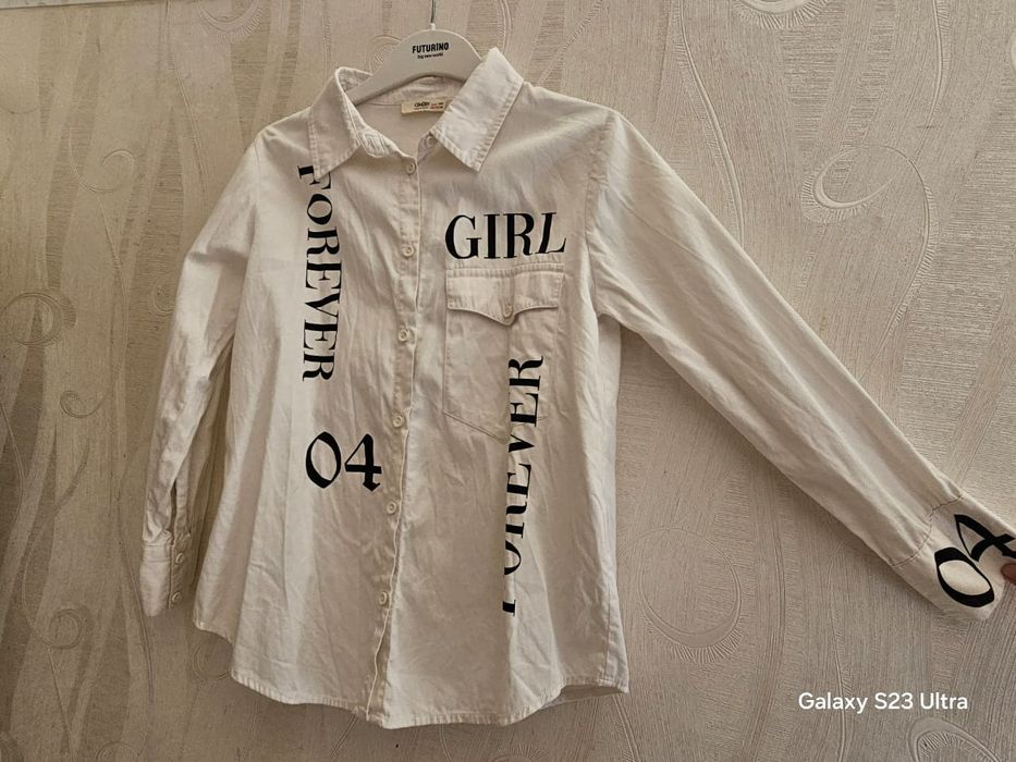 Рубашка в школу для девочки