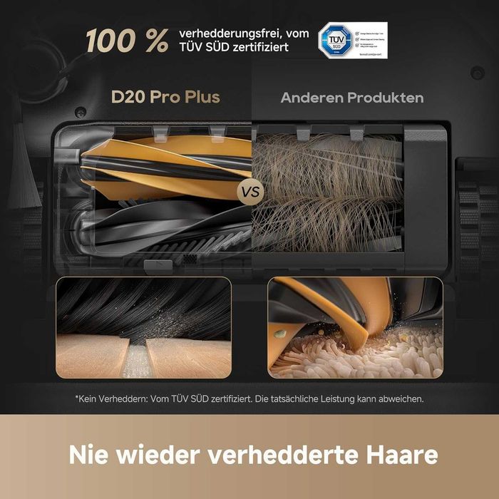 Нова Прахосмукачка Робот с Моп Dreame D20 Pro Plus RLD43SD, 2 години Гаранция, HEPA Филтър, Сухо и Мокро Почистване