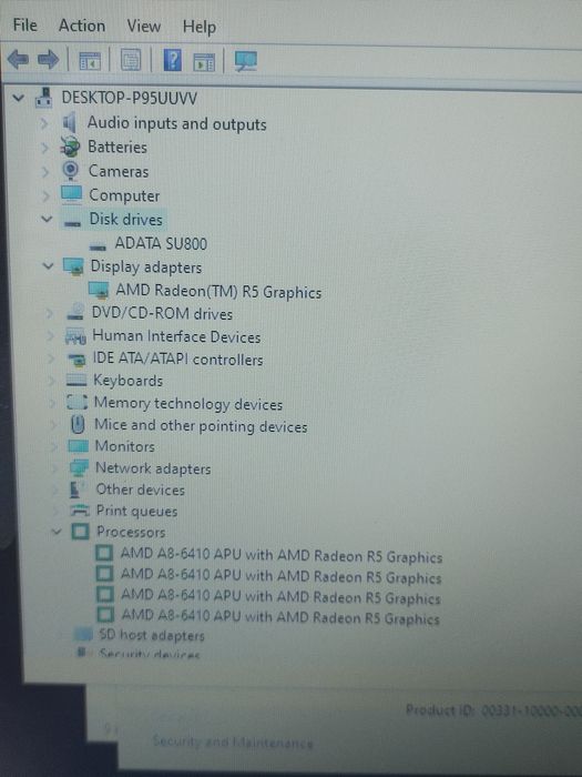 Laptop HP 15 - AMD A8-6410(4Cpu)/ 4gb/ 256gb SSD/ Baterie 2h