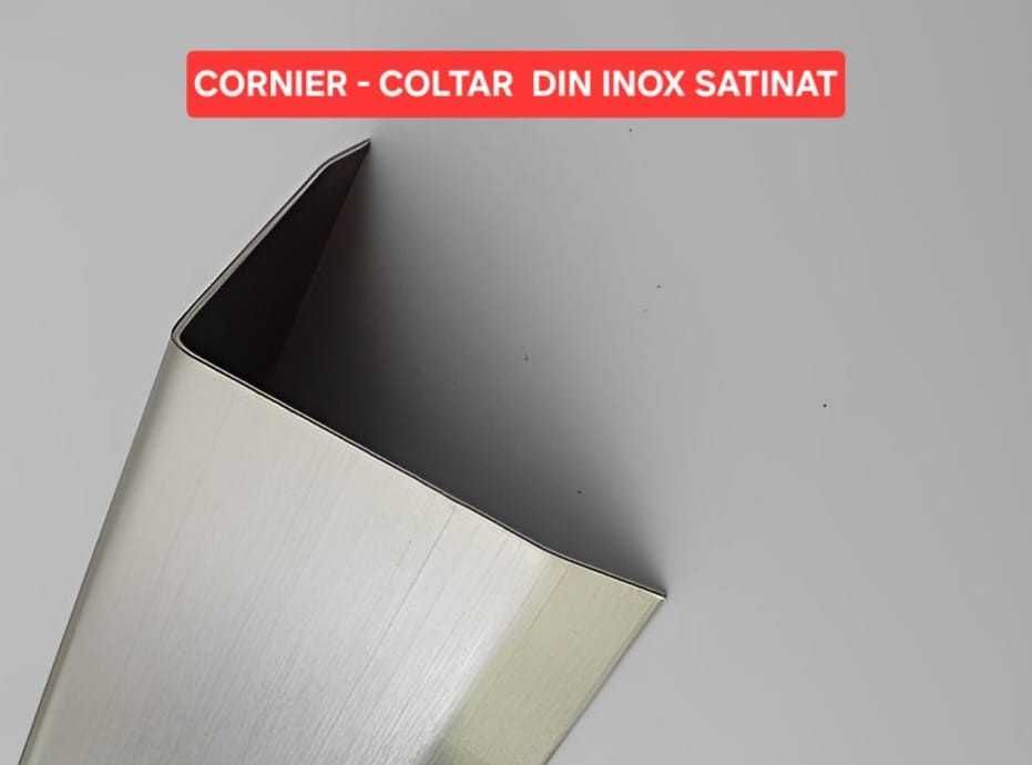 Profil L inox protecție colț coltar cornier AISI 304/430, 0.8mm