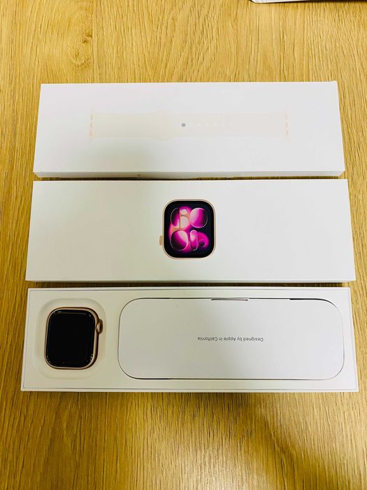 НОВ !!! Apple Watch S11, 42mm GPS + CELL, Rose Gold, SB S/M, 100% BH