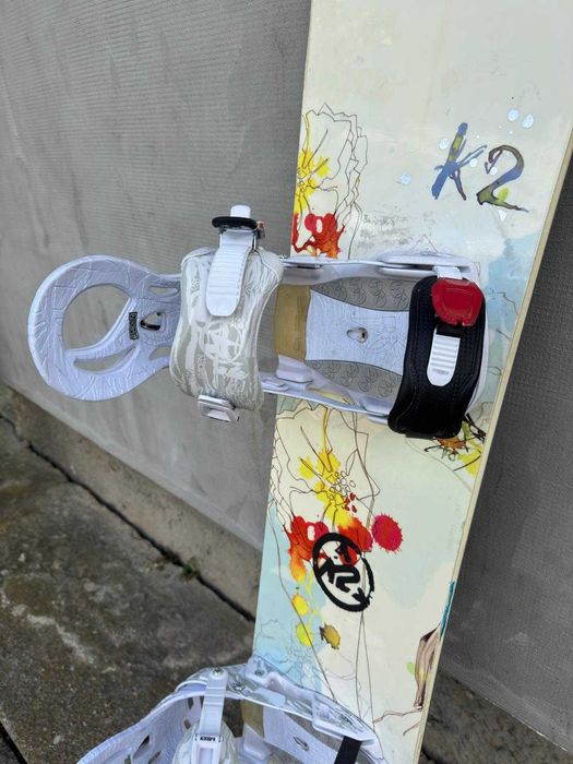 Placa snowboard K2 Luna 154cm +legaturi Raiden