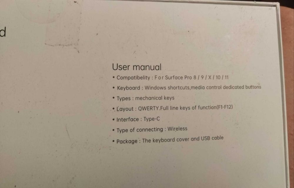 Tastatura pentru Microsoft Surface Pro 8/9/X/10/11