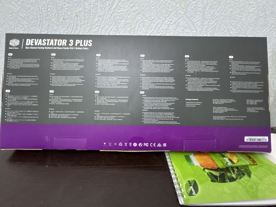 Новый комплект клавиатура и мышь cooler master devastator 3 plus