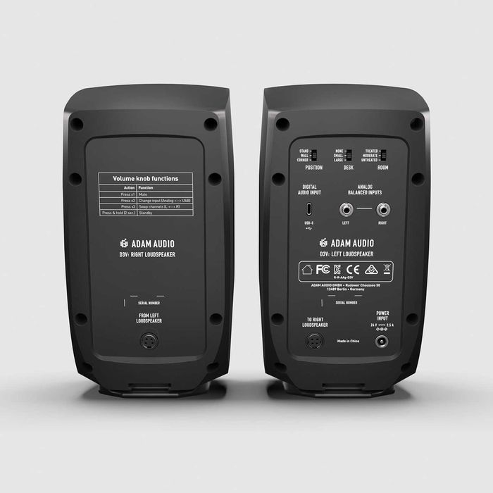 ADAM Audio D3V Black Студийна мониторна система, Черен