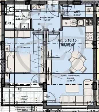 Продава се Двустаен апартамент в Пловдив, Кършияка - 70 кв.м за 1600 €/кв.м - Снимка #11