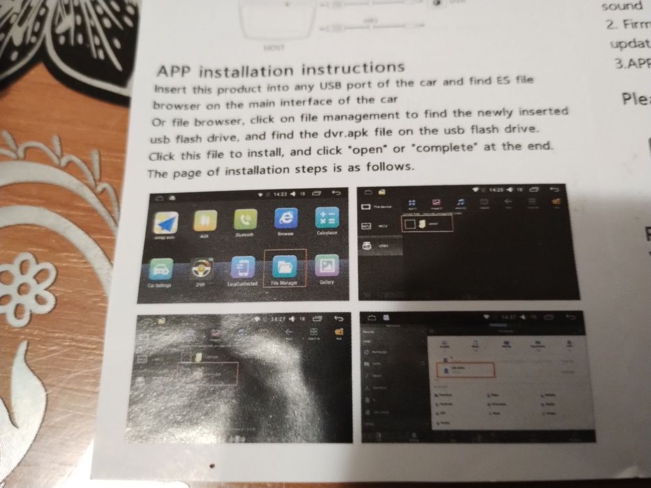 Vând camera bord cu Android Auto
