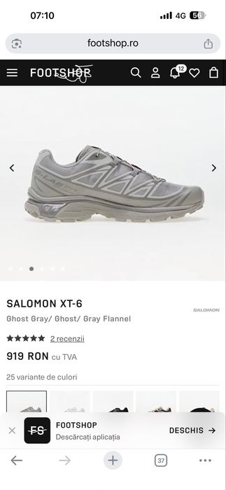 Adidasi salomon NOU XT 6 din 10/2025 marimea 47