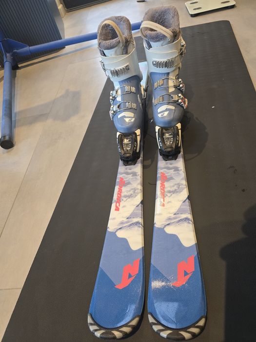 Schiuri Nordica LB Jr 110cm și clăpari Nordica Speed Machine3 size 21