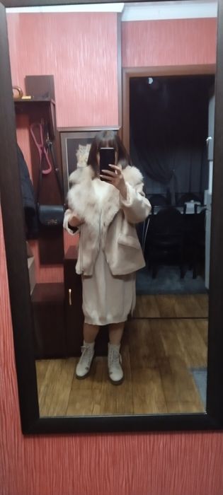 Шубка  воротник лиса