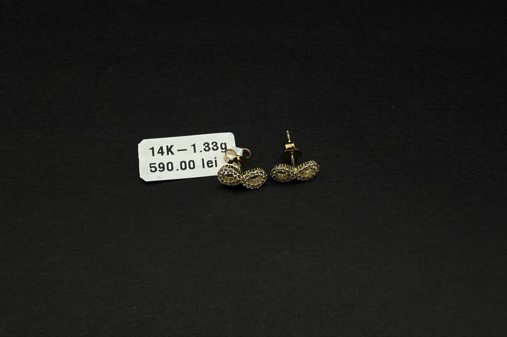 Binuteria Royal cercei aur 14k 1.33 gr