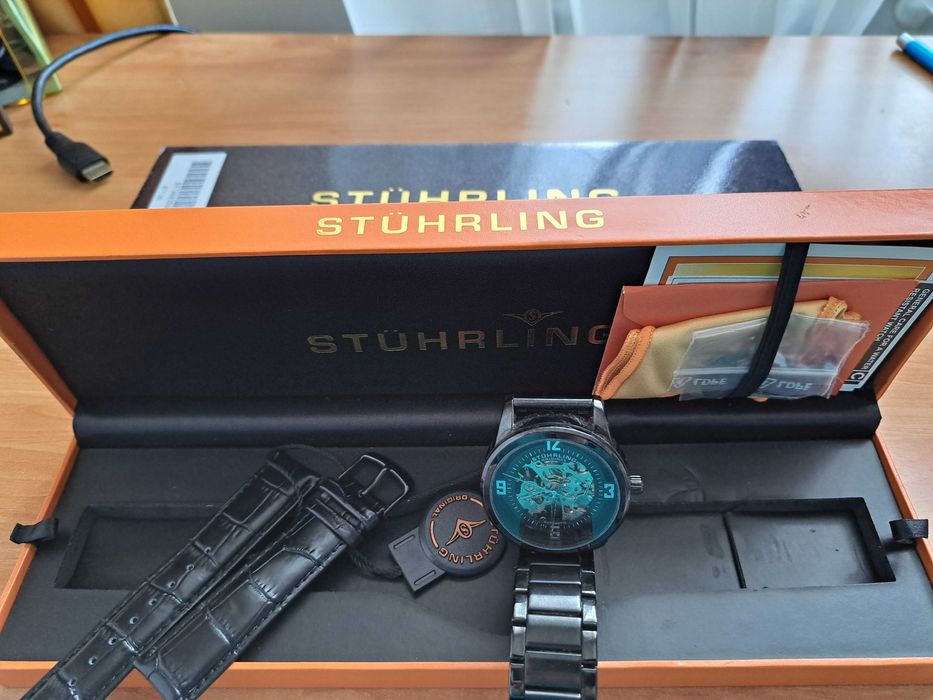 ! Ceas Stuhrling Winchester automatic, skeleton