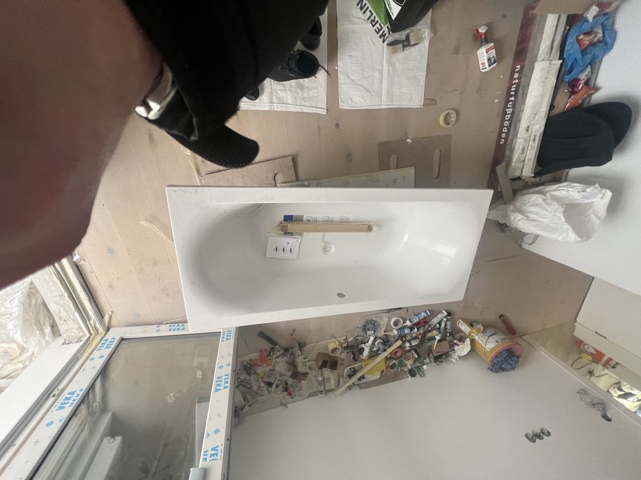 Cada de baie cersanit city 170 x 75 cu suport. Fara masca.