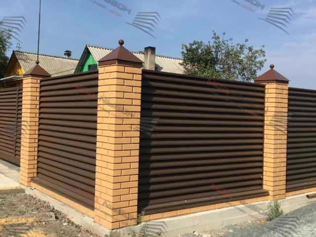 Забор жалюзи еврожалюзи