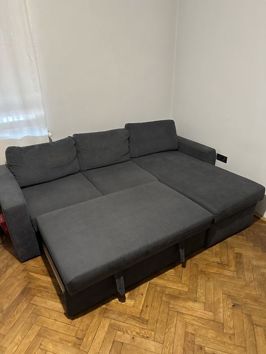 Canapea Extensibila tip Coltar cu lada